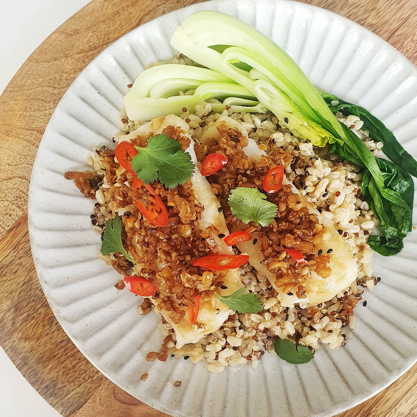 Steamed Fish w Preserved Radish (ChaiPo)